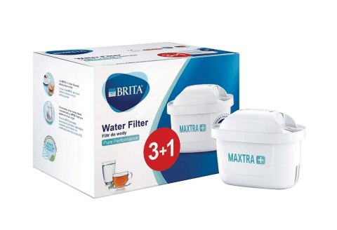 BRITA wkład filtrujący Brita MAXTRA+ Pure Performance(nowa generacja filtra) -zestaw zawiera 4 szt.