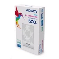 Dysk zewnętrzny ADATA Externí HDD 500GB 2,5" USB 3.0 DashDrive HV611, biały