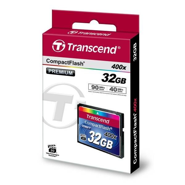 Karta pamięci CF Transcend TS32GCF400, 32 GB, 60 MB/s / 30 MB/s