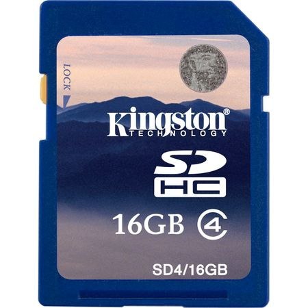 Karta pamięci Kingston SDHC 16 GB Class 4 (SD4/16GB)