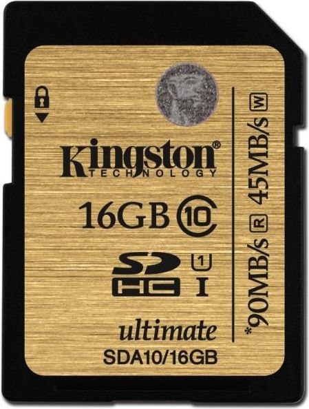 Karta pamięci Kingston SDHC 16GB Class 10 (SDA10/16GB)