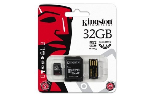 Karta pamięci Kingston microSD 32GB Class 4 + adapter + czytnik USB MBLY4G2/32GB Karta pamięci Kingston microSD 32GB Class 4 + adapter + czytnik USB MBLY4G2/32GB