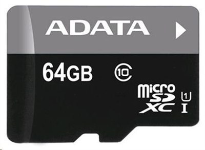 Karta pamięci MicroSD ADATA 64GB (AUSDX64GUICL10-RM3BKBL)