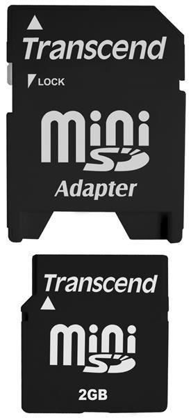 Karta pamięci Transcend MiniSD 2GB + adapter (TS2GSDM) Karta pamięci Transcend MiniSD 2GB + adapter (TS2GSDM)