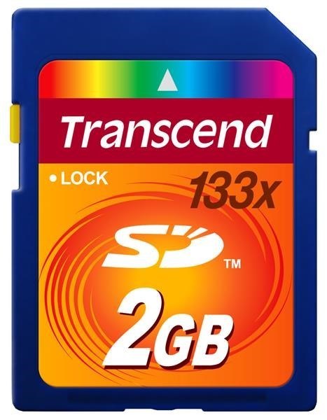Karta pamięci Transcend SD 2GB 133x (TS2GSD133) Karta pamięci Transcend SD 2GB 133x (TS2GSD133)