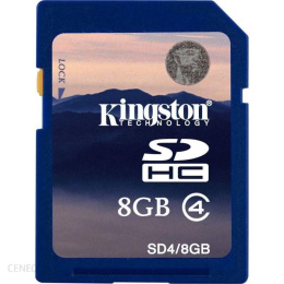 Karta Kingston 8GB SecureDigital (SDHC) Memory Card (Class 4)
