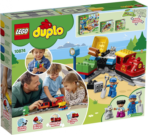 LEGO® 10874 DUPLO Pociąg parowy - oryginalna gwarancja LEGO LEGO® 10874 DUPLO Pociąg parowy - oryginalna gwarancja LEGO
