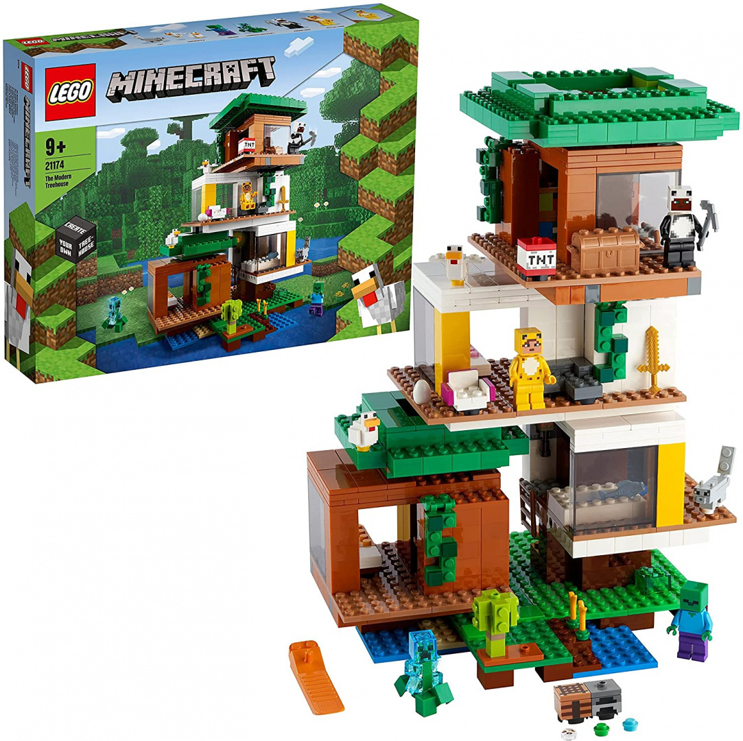 LEGO ® 21174 MINECRAFT Nowoczesny domek na drzewie - oryginalna gwarancja LEGO LEGO ® 21174 MINECRAFT Nowoczesny domek na drzewie - oryginalna gwarancja LEGO