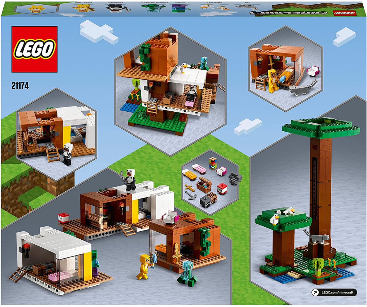 LEGO ® 21174 MINECRAFT Nowoczesny domek na drzewie - oryginalna gwarancja LEGO LEGO ® 21174 MINECRAFT Nowoczesny domek na drzewie - oryginalna gwarancja LEGO