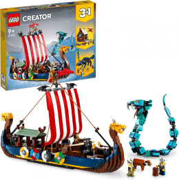 LEGO® 31132 Creator Statek Wikingów i Wąż z Midgardu - oryginalna gwarancja LEGO.