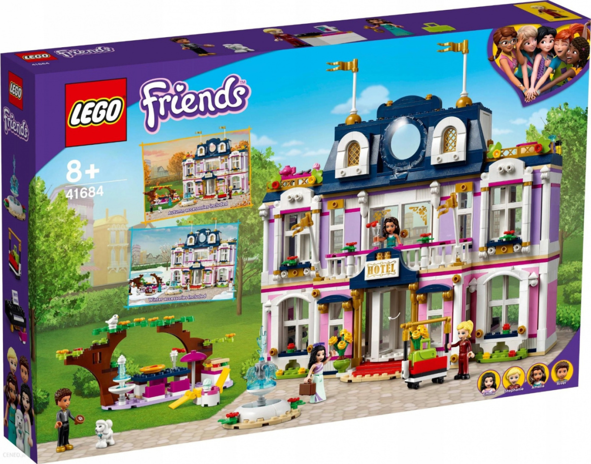 LEGO ® 41684 Friends Wielki hotel w Heartlake - opryginalna gwarancja LEGO. LEGO ® 41684 Friends Wielki hotel w Heartlake - opryginalna gwarancja LEGO.
