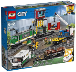 LEGO® 60198 City Trains Pociąg Towarowy - lekko wgniecione opakowanie, oryginalna gwarancja LEGO.