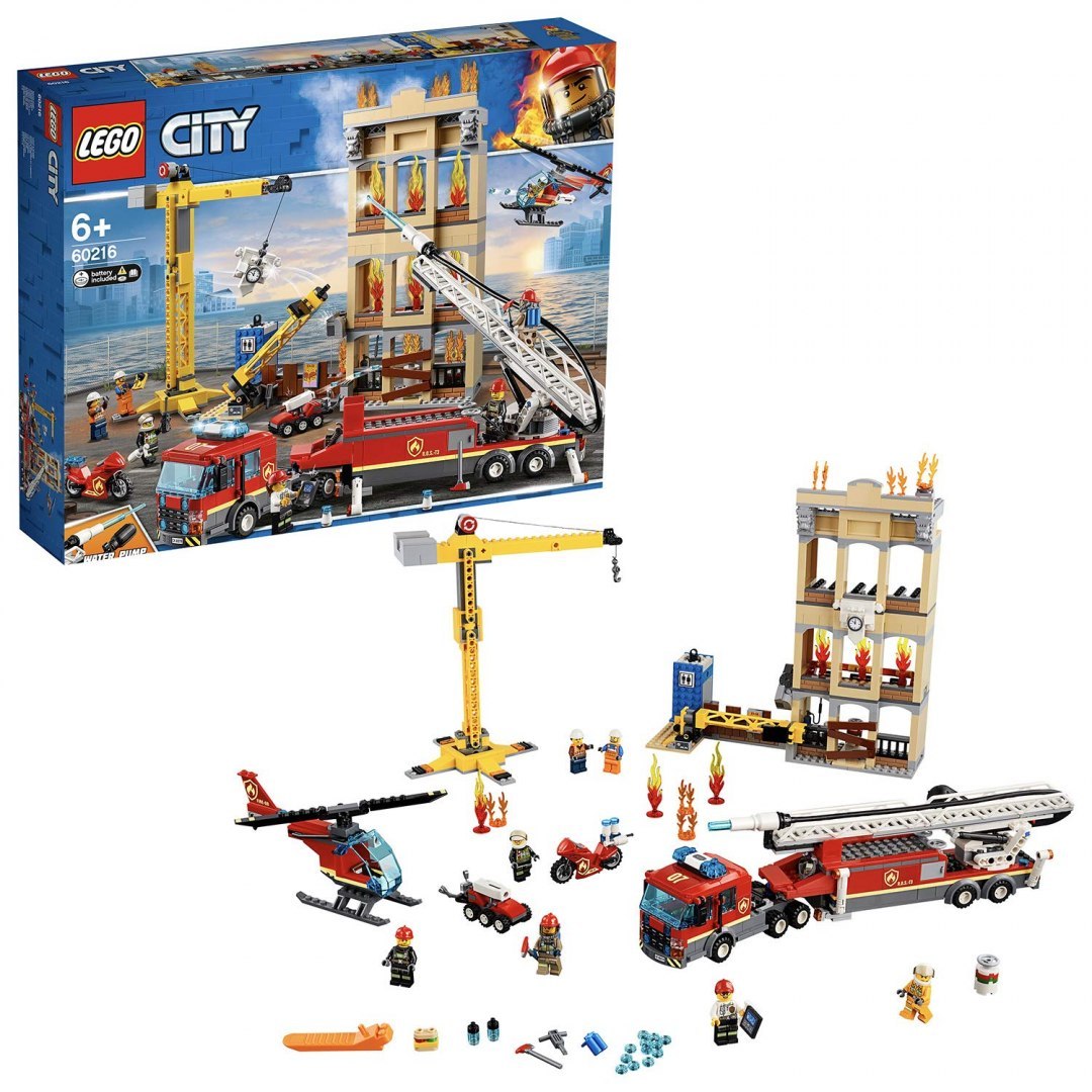 LEGO® 60216 City Straż pożarna w śródmieściu - oryginalna gwarancja LEGO. LEGO® 60216 City Straż pożarna w śródmieściu - oryginalna gwarancja LEGO.