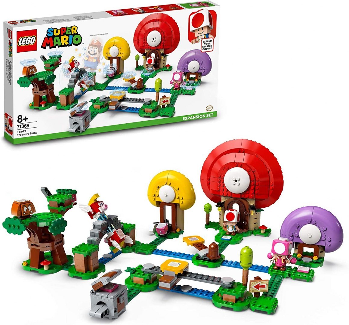 LEGO® 71368 Super Mario Toad Szuka Skarbu - zestaw rozszerzający. Oryginalna gwarancja LEGO.