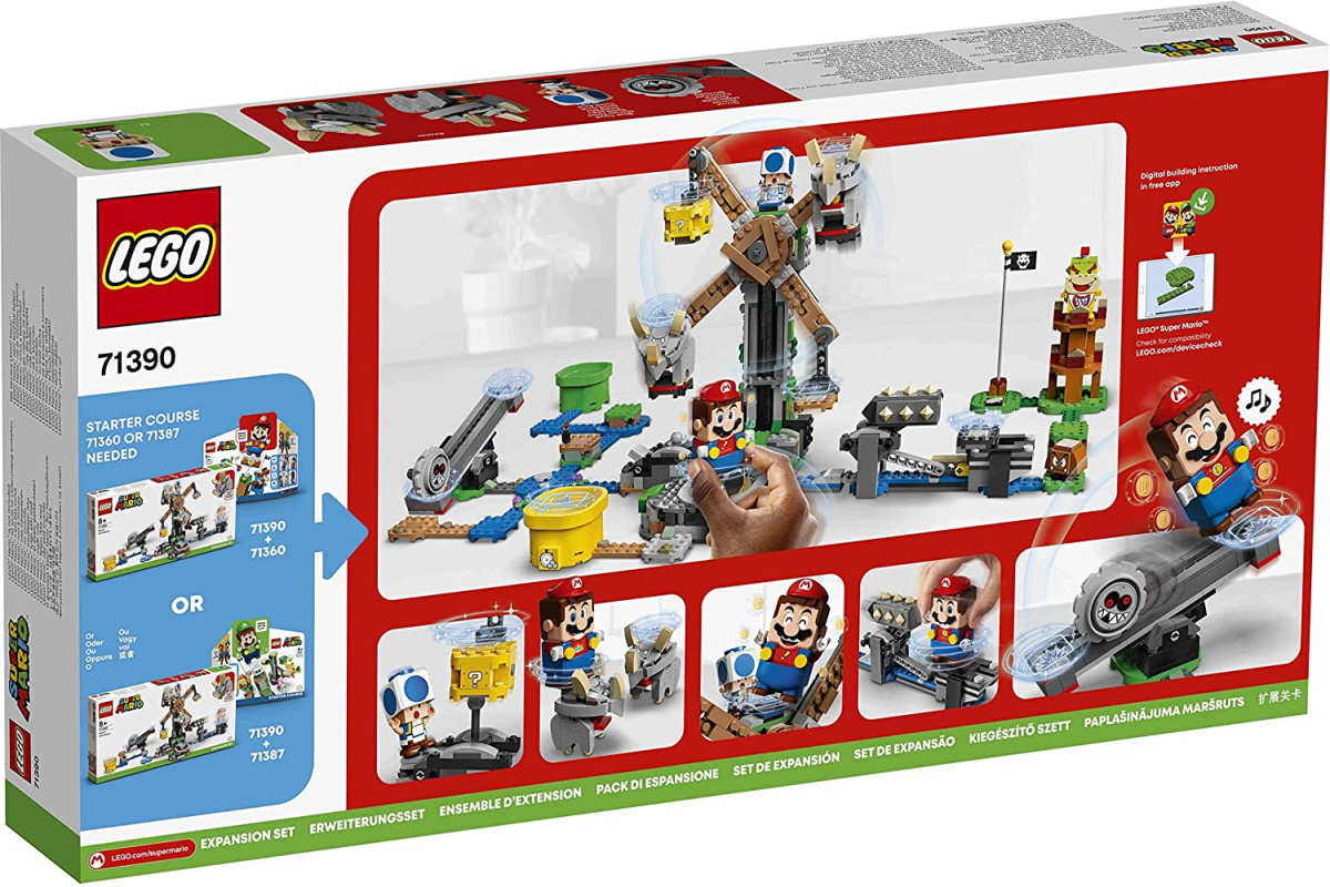 LEGO® 71390 Super Mario Walka z Reznorami (zestaw dodatkowy) - oryginalna gwarancja LEGO.
