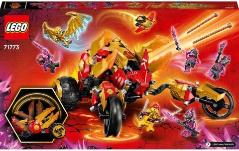 LEGO® Ninjago 71773 Złoty smoczy ścigacz Kaia - lekko wgięte opakowanie,oryginalna gwarancja LEGO. LEGO® Ninjago 71773 Złoty smoczy ścigacz Kaia - lekko wgięte opakowanie,oryginalna gwarancja LEGO.